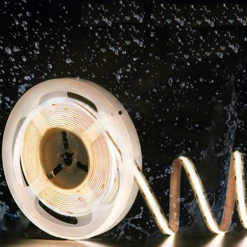 Bandă LED COB 528 LED/m Alb-Rece IP65 Exterior 5m, 12V CRI90+, TL60