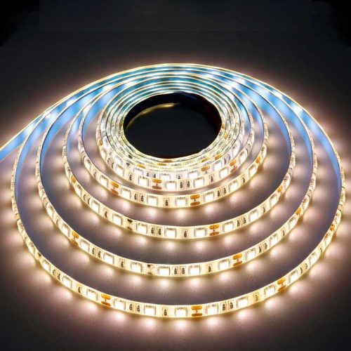 Bandă LED 12V Interior 60 LED/m SMD5050 Alb-Cald 5m IP20, TL65