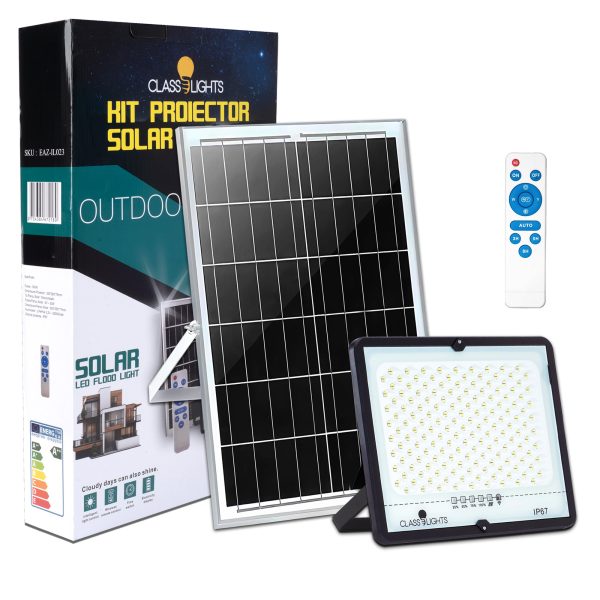 Proiector Solar LED 300W IP67 cu Panou – Iluminare Puternică Exterior, Fără Curent, TL17