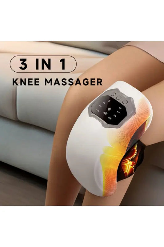 Aparat masaj genunchi cu compresie, termic, vibrații & laser infraroșu – USB-C, TL45