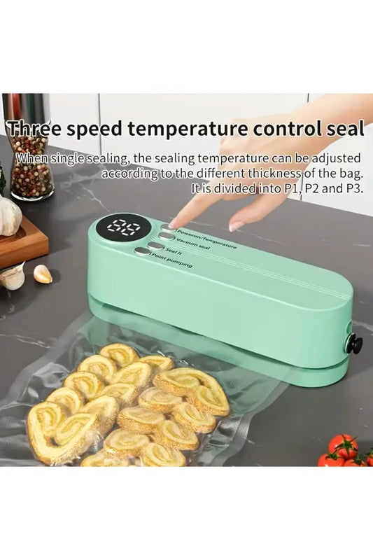 Aparat de Vidat Portabil – Pompă Vacuum pentru Pungi, Păstrează Prospetimea Alimentelor, TL09