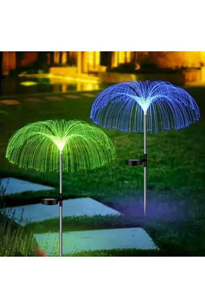 Set 2 lampi solare LED pentru grădină – lumini multicolore IP65, exterior fără cablu, TL32