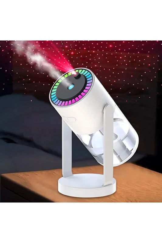 Umidificator portabil 280 ml cu LED RGB, proiector stele și difuzor de arome, TL33