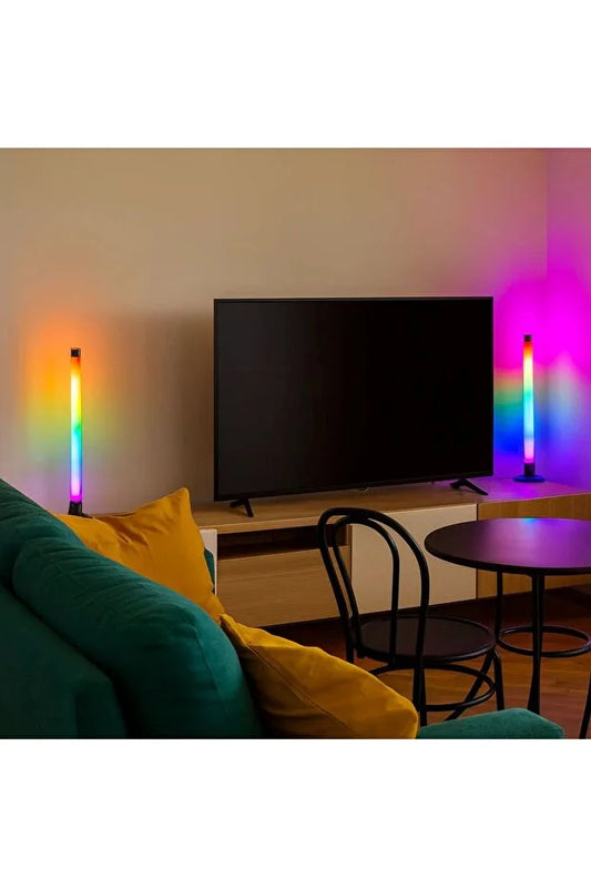 Set 2 Bare LED RGB Inteligente – Control prin Aplicație + Telecomandă, Ambient Decorativ, TL24