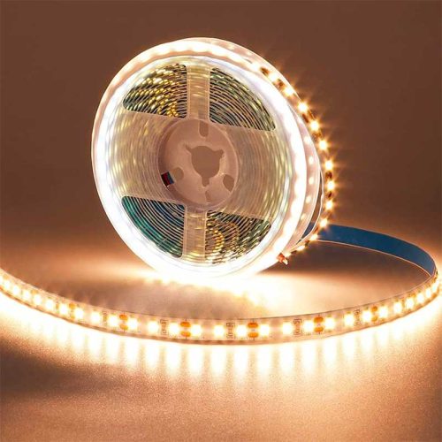 Bandă LED SMD5050 120 LED/m Alb Cald IP20 Interior – Rola 5m 12V, TL70