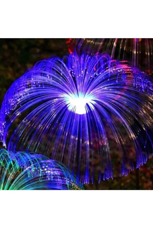 Set 2 lampi solare tip palmier LED RGB – exterior / grădină, schimbare automată culori, TL31