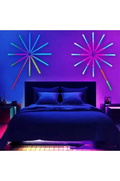 Lumini LED Firework inteligente RGB 210 LED – control aplicație & telecomandă, TL54