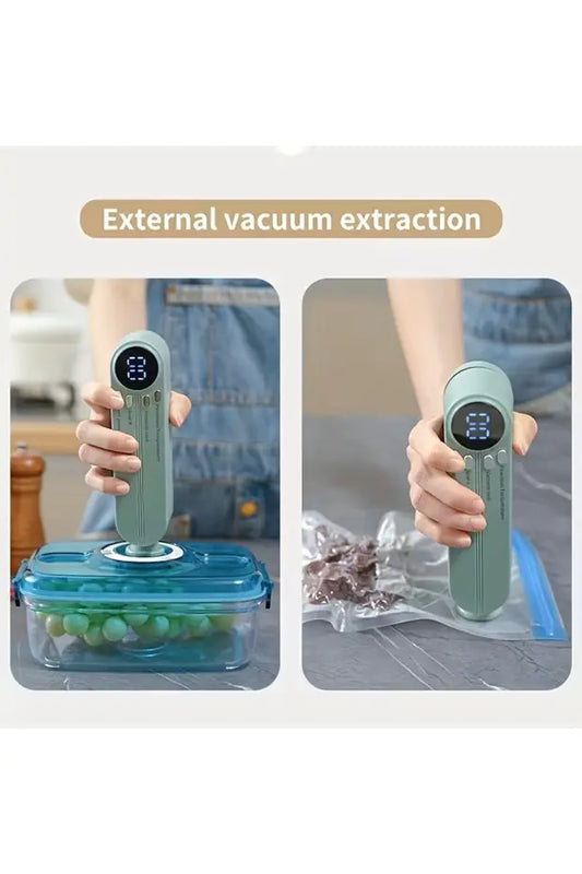 Aparat de Vidat Portabil – Pompă Vacuum pentru Pungi, Păstrează Prospetimea Alimentelor, TL09