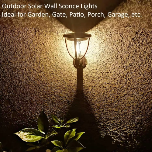 Set 2x Lampă Solară de Perete LED 3-în-1 + Accesorii – Iluminare Alei & Gard, TL23