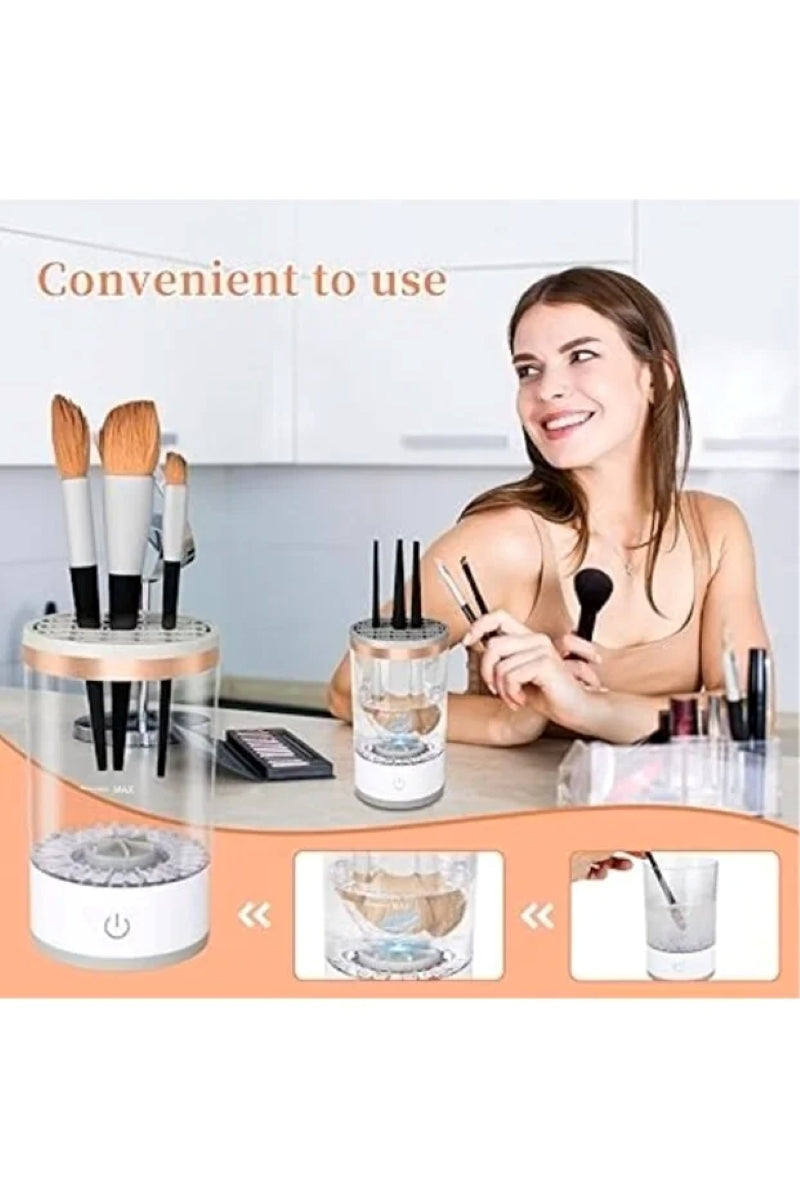 Aparat Curățare Pensule Machiaj Ultrasonic – Curățare Rapidă, Compact & USB, TL03