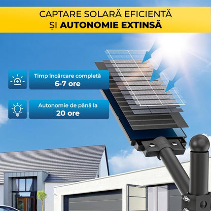Lampă Solară LED 600W cu Panou Monocristalin – 480 LED + Telecomandă, TL18