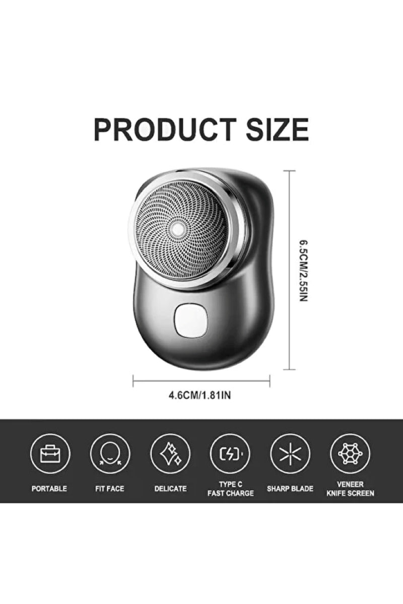 Aparat de Ras Electric Portabil – Silențios, USB Reîncărcabil, Compact, TL04