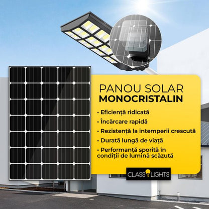 Lampă Solară LED 600W cu Panou Monocristalin – 480 LED + Telecomandă, TL18