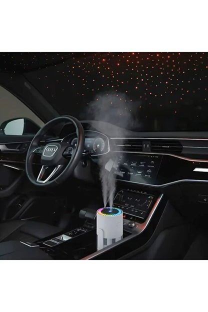 Umidificator portabil 280 ml cu LED RGB, proiector stele și difuzor de arome, TL33