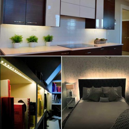 Bandă LED 12V Interior 60 LED/m SMD5050 Alb-Cald 5m IP20, TL65